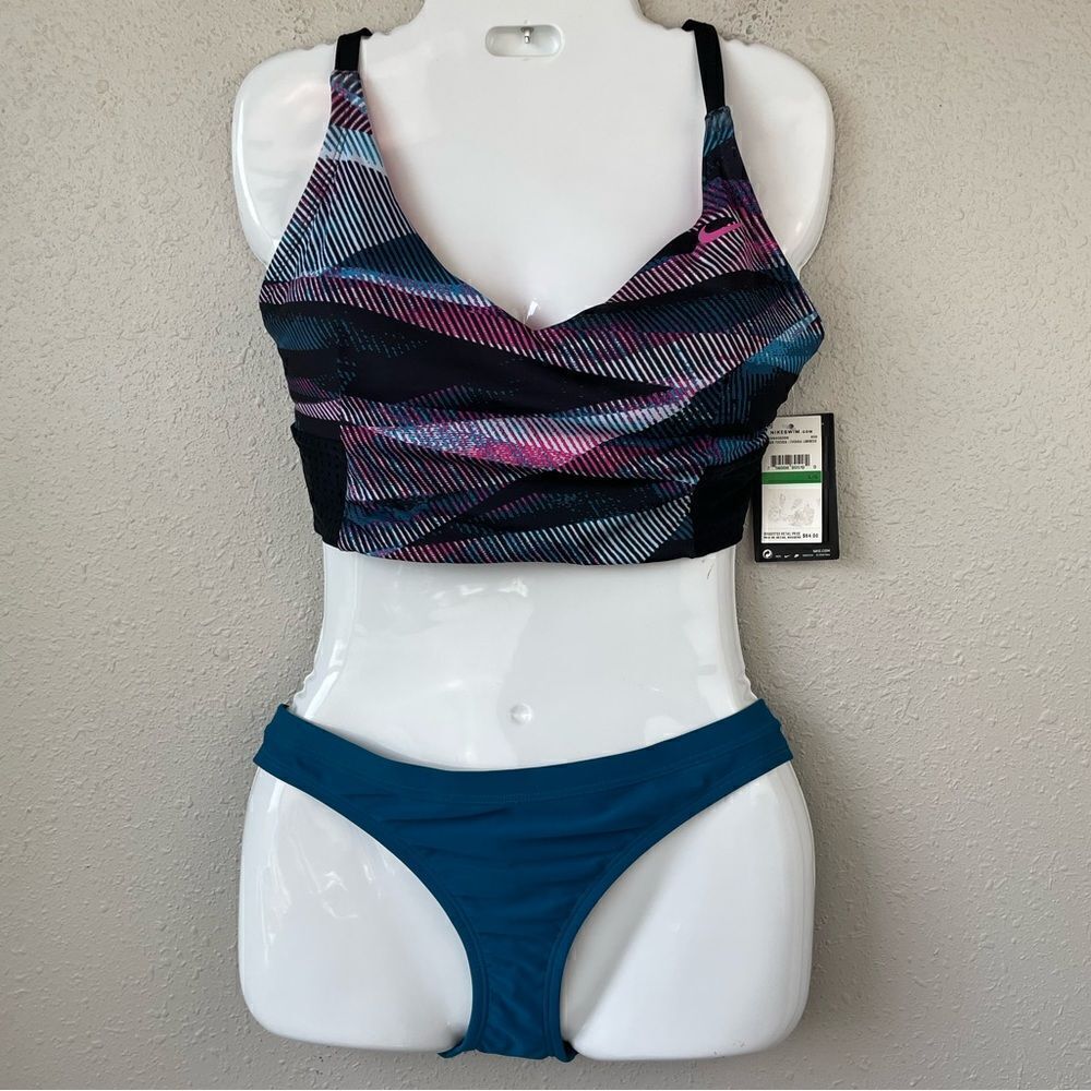 NWT Nike Swim Bikini and Matching Bottoms Size L